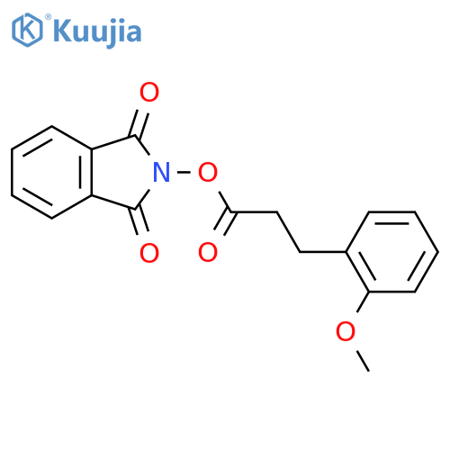 1,3-dioxo-2,3-dihydro-1H-isoindol-2-yl 3-(2-methoxyphenyl)propanoate structure