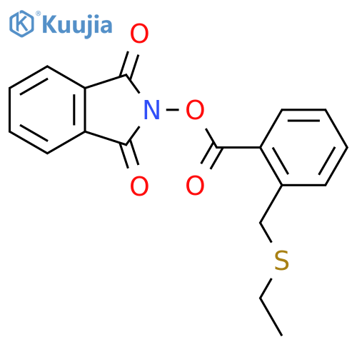 1,3-dioxo-2,3-dihydro-1H-isoindol-2-yl 2-[(ethylsulfanyl)methyl]benzoate structure