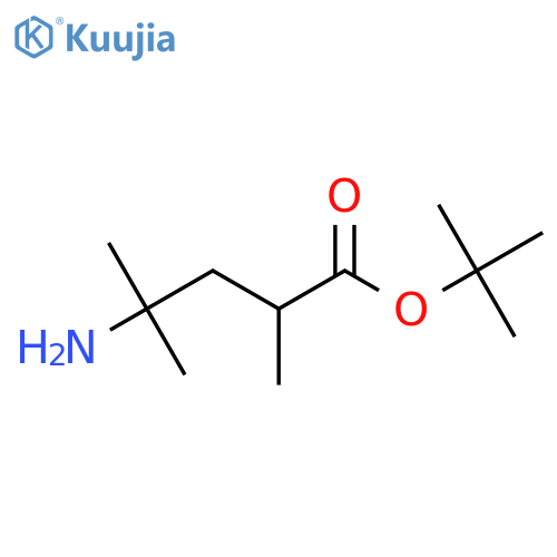 Tert-butyl 4-amino-2,4-dimethylpentanoate structure