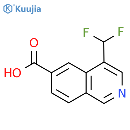 4-(Difluoromethyl)isoquinoline-6-carboxylic acid structure