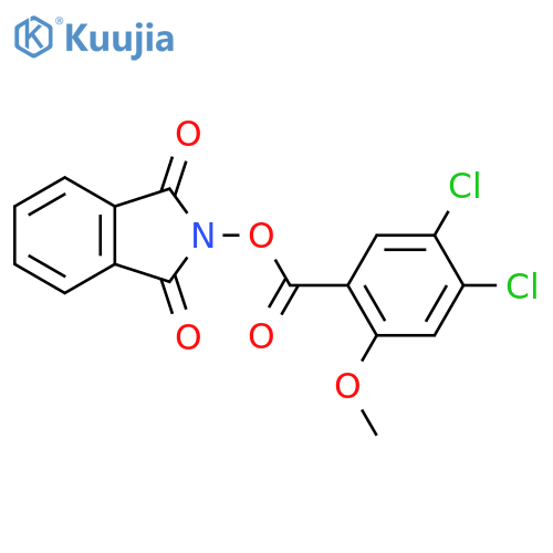 1,3-dioxo-2,3-dihydro-1H-isoindol-2-yl 4,5-dichloro-2-methoxybenzoate structure