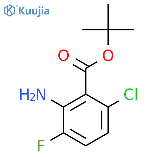 Tert-butyl 2-amino-6-chloro-3-fluorobenzoate structure