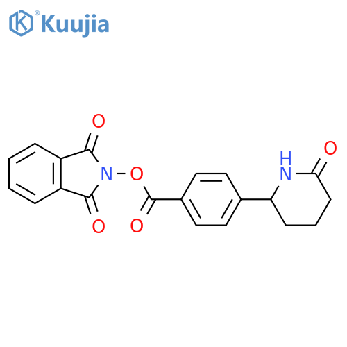 1,3-dioxo-2,3-dihydro-1H-isoindol-2-yl 4-(6-oxopiperidin-2-yl)benzoate structure
