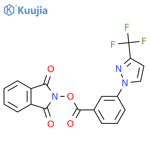 1,3-dioxo-2,3-dihydro-1H-isoindol-2-yl 3-[3-(trifluoromethyl)-1H-pyrazol-1-yl]benzoate structure