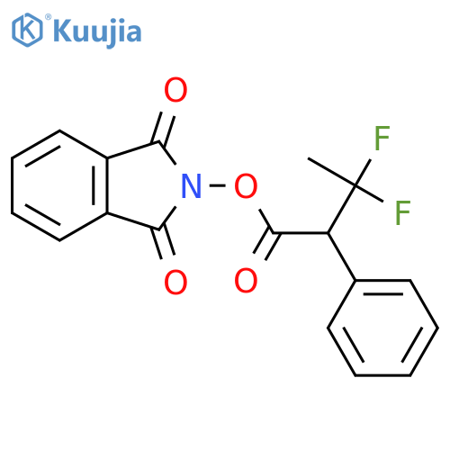 1,3-dioxo-2,3-dihydro-1H-isoindol-2-yl 3,3-difluoro-2-phenylbutanoate structure
