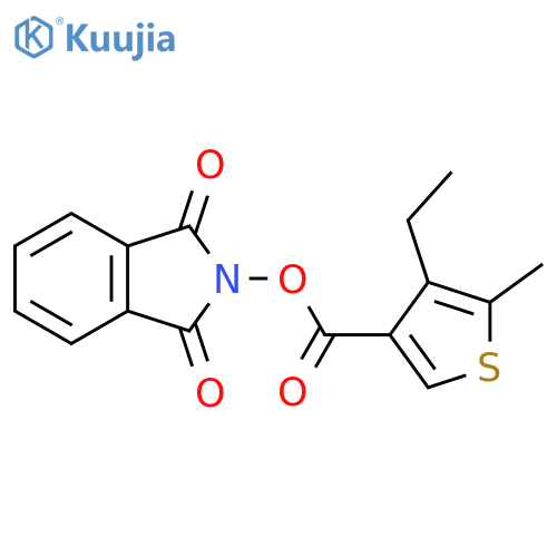1,3-dioxo-2,3-dihydro-1H-isoindol-2-yl 4-ethyl-5-methylthiophene-3-carboxylate structure