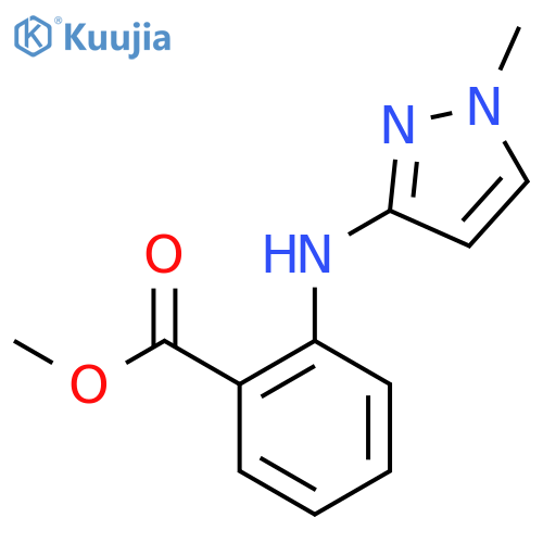 methyl 2-(1-methyl-1H-pyrazol-3-yl)aminobenzoate structure
