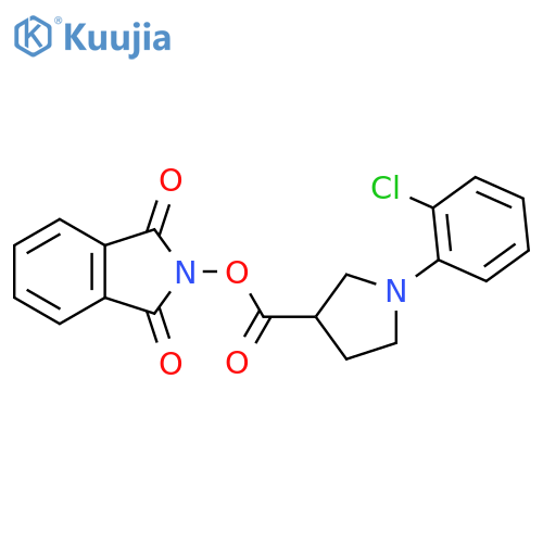 1,3-dioxo-2,3-dihydro-1H-isoindol-2-yl 1-(2-chlorophenyl)pyrrolidine-3-carboxylate structure