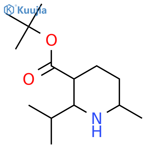 Tert-butyl 6-methyl-2-(propan-2-yl)piperidine-3-carboxylate structure