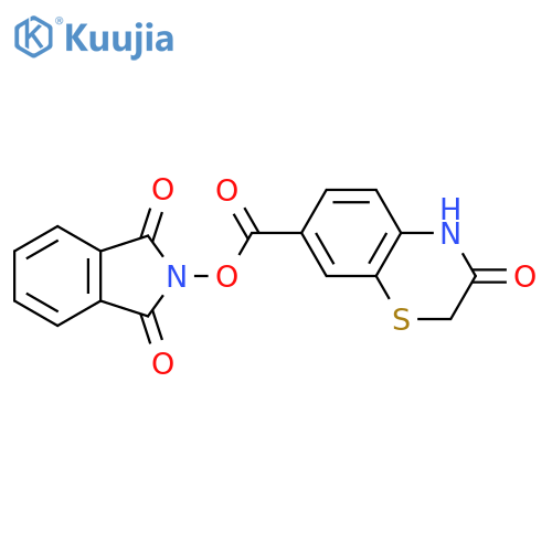 1,3-dioxo-2,3-dihydro-1H-isoindol-2-yl 3-oxo-3,4-dihydro-2H-1,4-benzothiazine-7-carboxylate structure