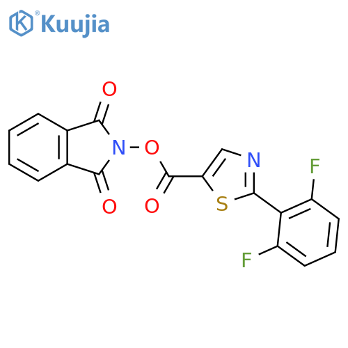 1,3-dioxo-2,3-dihydro-1H-isoindol-2-yl 2-(2,6-difluorophenyl)-1,3-thiazole-5-carboxylate structure