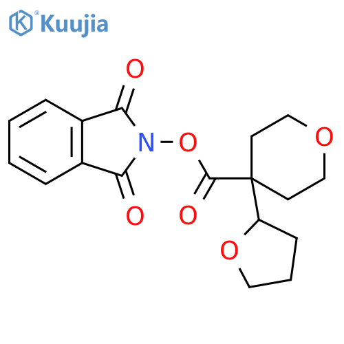 1,3-dioxo-2,3-dihydro-1H-isoindol-2-yl 4-(oxolan-2-yl)oxane-4-carboxylate structure