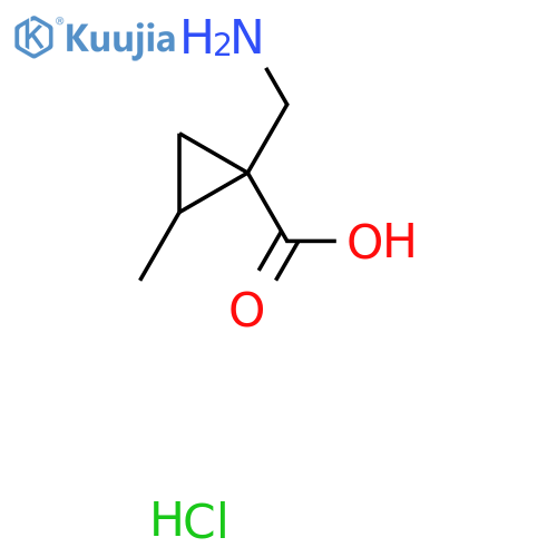 1-(Aminomethyl)-2-methylcyclopropane-1-carboxylic acid hydrochloride structure