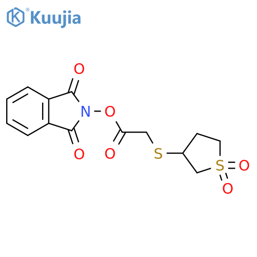 1,3-dioxo-2,3-dihydro-1H-isoindol-2-yl 2-[(1,1-dioxo-1lambda6-thiolan-3-yl)sulfanyl]acetate structure