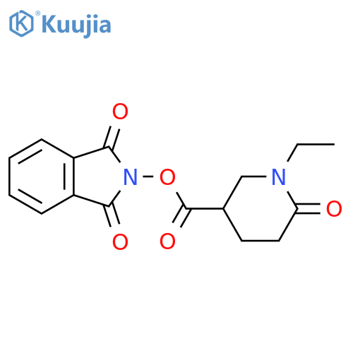 1,3-dioxo-2,3-dihydro-1H-isoindol-2-yl 1-ethyl-6-oxopiperidine-3-carboxylate structure