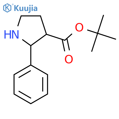 Tert-butyl 2-phenylpyrrolidine-3-carboxylate structure