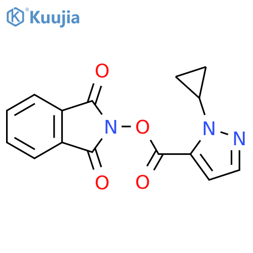 1,3-dioxo-2,3-dihydro-1H-isoindol-2-yl 1-cyclopropyl-1H-pyrazole-5-carboxylate structure