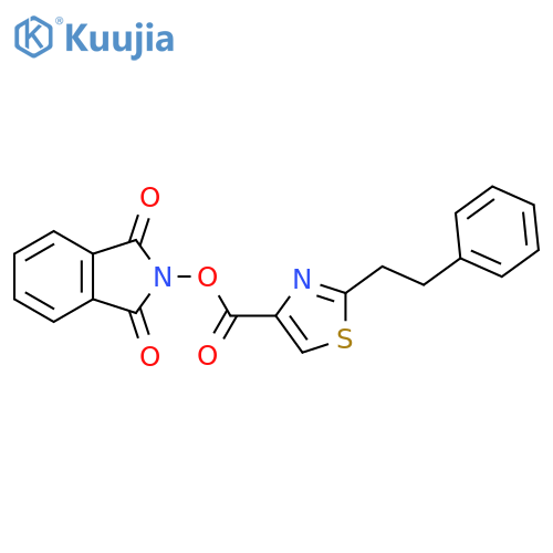 1,3-dioxo-2,3-dihydro-1H-isoindol-2-yl 2-(2-phenylethyl)-1,3-thiazole-4-carboxylate structure