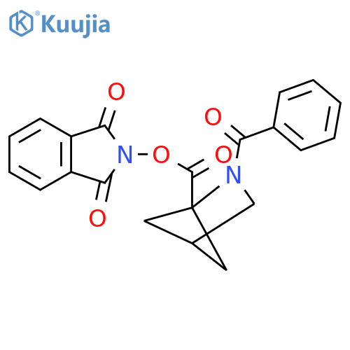 1,3-dioxo-2,3-dihydro-1H-isoindol-2-yl 2-benzoyl-2-azabicyclo[2.1.1]hexane-1-carboxylate structure