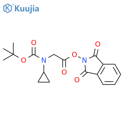 1,3-dioxo-2,3-dihydro-1H-isoindol-2-yl 
2-{[(tert-butoxy)carbonyl](cyclopropyl)amino}acet ate structure
