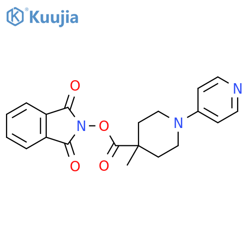 1,3-dioxo-2,3-dihydro-1H-isoindol-2-yl 4-methyl-1-(pyridin-4-yl)piperidine-4-carboxylate structure
