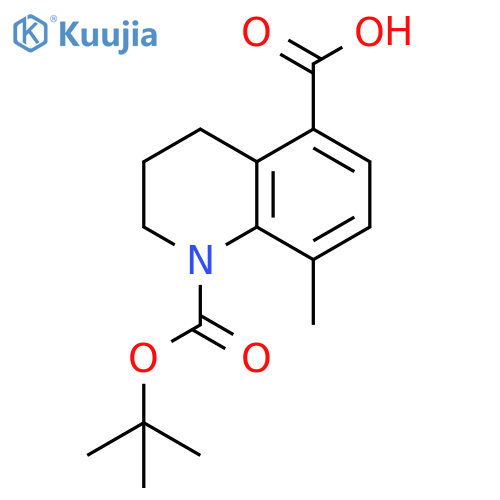 1,5(2H)-Quinolinedicarboxylic acid, 3,4-dihydro-8-methyl-, 1-(1,1-dimethylethyl) ester structure