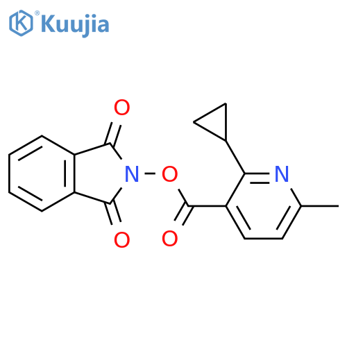 1,3-dioxo-2,3-dihydro-1H-isoindol-2-yl 2-cyclopropyl-6-methylpyridine-3-carboxylate structure