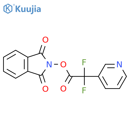 1,3-dioxo-2,3-dihydro-1H-isoindol-2-yl 2,2-difluoro-2-(pyridin-3-yl)acetate structure
