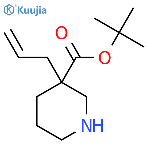 Tert-butyl 3-prop-2-enylpiperidine-3-carboxylate structure