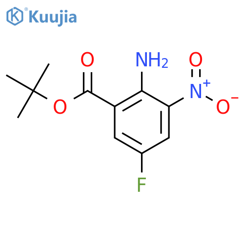 Tert-butyl 2-amino-5-fluoro-3-nitrobenzoate structure