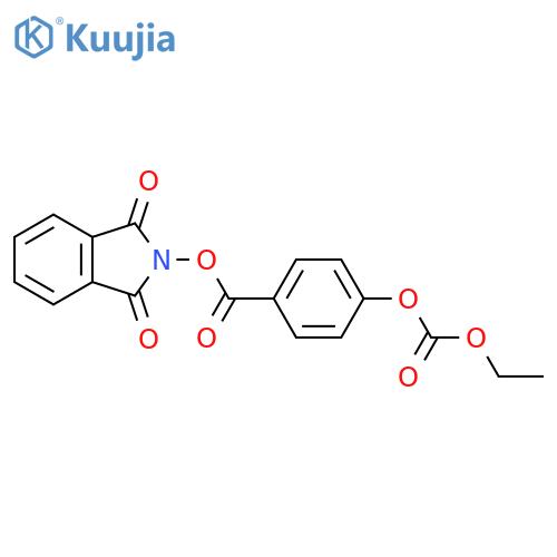 1,3-dioxo-2,3-dihydro-1H-isoindol-2-yl 4-[(ethoxycarbonyl)oxy]benzoate structure