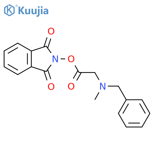 1,3-dioxo-2,3-dihydro-1H-isoindol-2-yl 2-[benzyl(methyl)amino]acetate structure
