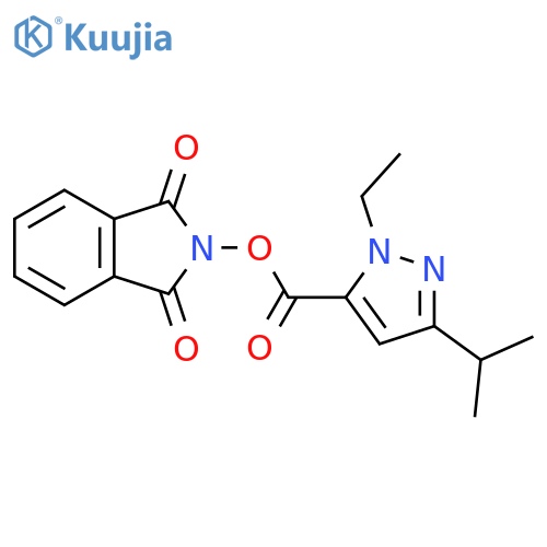 1,3-dioxo-2,3-dihydro-1H-isoindol-2-yl 1-ethyl-3-(propan-2-yl)-1H-pyrazole-5-carboxylate structure