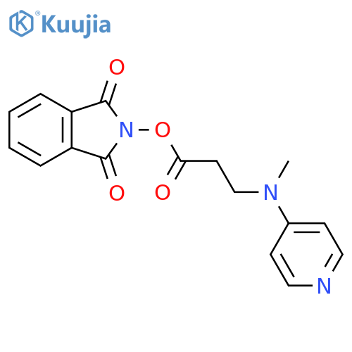 1,3-dioxo-2,3-dihydro-1H-isoindol-2-yl 3-[methyl(pyridin-4-yl)amino]propanoate structure
