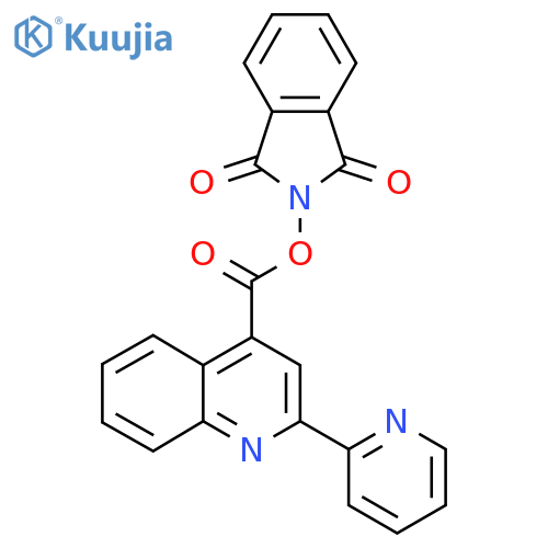 1,3-dioxo-2,3-dihydro-1H-isoindol-2-yl 2-(pyridin-2-yl)quinoline-4-carboxylate structure