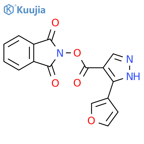 1,3-dioxo-2,3-dihydro-1H-isoindol-2-yl 3-(furan-3-yl)-1H-pyrazole-4-carboxylate structure