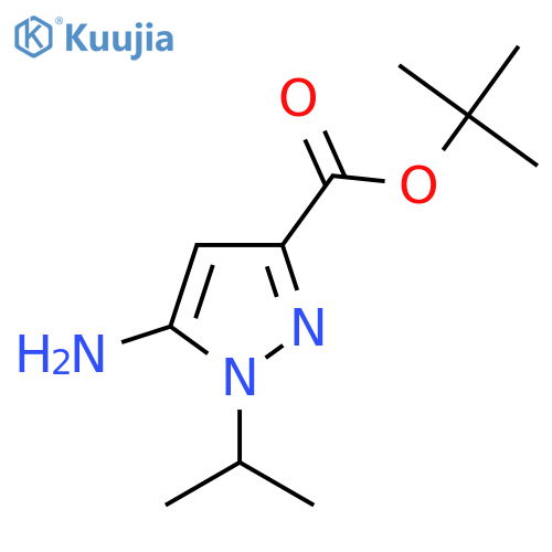 tert-butyl 5-amino-1-(propan-2-yl)-1H-pyrazole-3-carboxylate structure