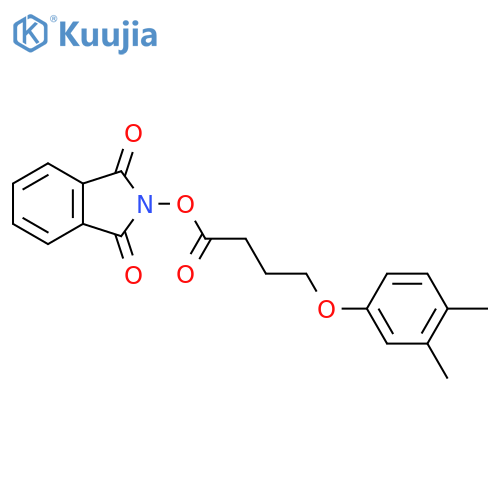 1,3-dioxo-2,3-dihydro-1H-isoindol-2-yl 4-(3,4-dimethylphenoxy)butanoate structure