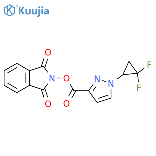1,3-dioxo-2,3-dihydro-1H-isoindol-2-yl 1-(2,2-difluorocyclopropyl)-1H-pyrazole-3-carboxylate structure