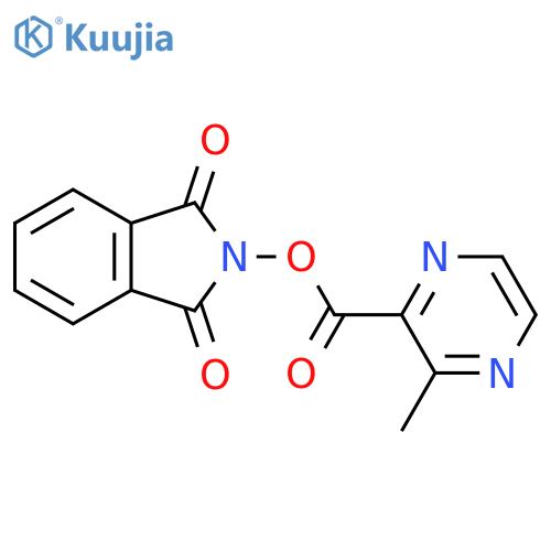 1,3-dioxo-2,3-dihydro-1H-isoindol-2-yl 3-methylpyrazine-2-carboxylate structure