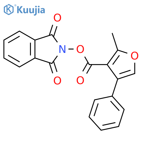 1,3-dioxo-2,3-dihydro-1H-isoindol-2-yl 2-methyl-4-phenylfuran-3-carboxylate structure