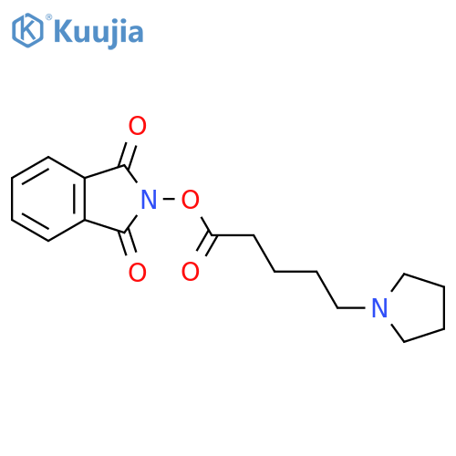 1,3-dioxo-2,3-dihydro-1H-isoindol-2-yl 5-(pyrrolidin-1-yl)pentanoate structure