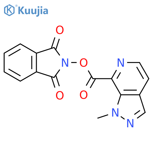 1,3-dioxo-2,3-dihydro-1H-isoindol-2-yl 1-methyl-1H-pyrazolo[3,4-c]pyridine-7-carboxylate structure