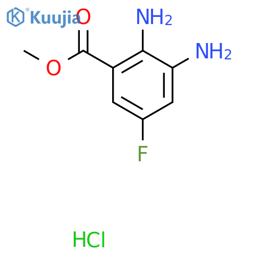Methyl 2,3-diamino-5-fluorobenzoate hydrochloride structure