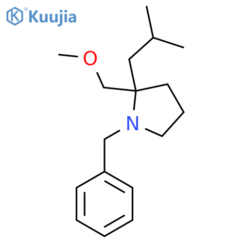1-Benzyl-2-(methoxymethyl)-2-(2-methylpropyl)pyrrolidine structure