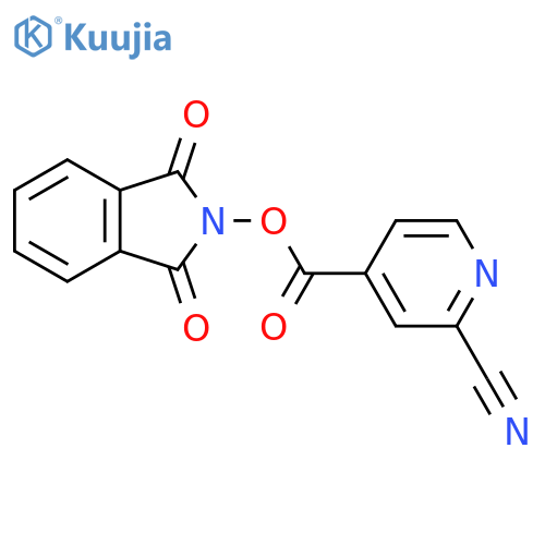 1,3-dioxo-2,3-dihydro-1H-isoindol-2-yl 2-cyanopyridine-4-carboxylate structure
