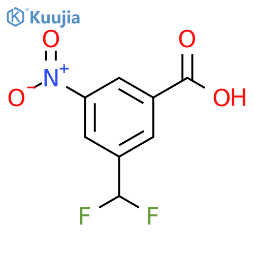 Benzoic acid, 3-(difluoromethyl)-5-nitro- structure