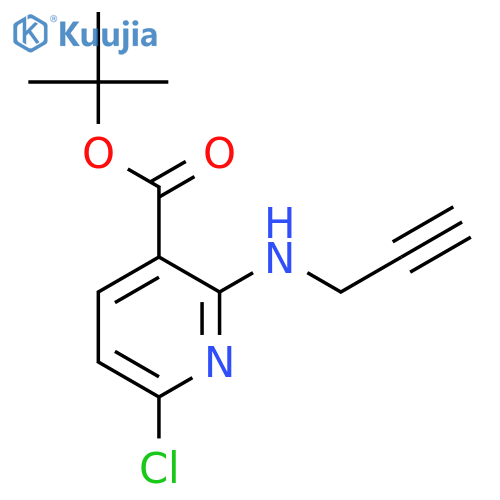Tert-butyl 6-chloro-2-(prop-2-ynylamino)pyridine-3-carboxylate structure