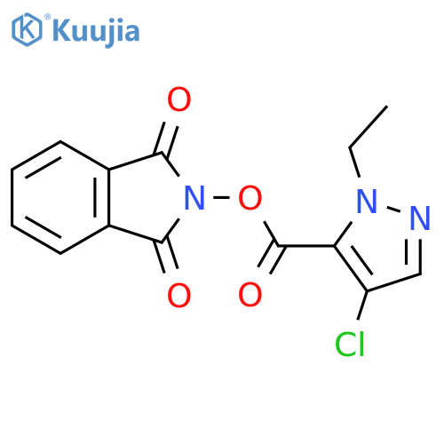 1,3-dioxo-2,3-dihydro-1H-isoindol-2-yl 4-chloro-1-ethyl-1H-pyrazole-5-carboxylate structure