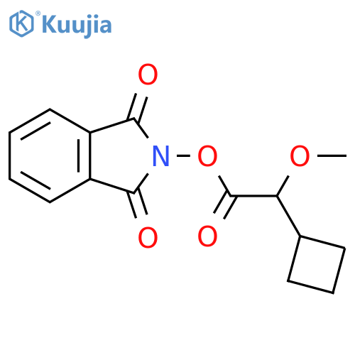 1,3-dioxo-2,3-dihydro-1H-isoindol-2-yl 2-cyclobutyl-2-methoxyacetate structure